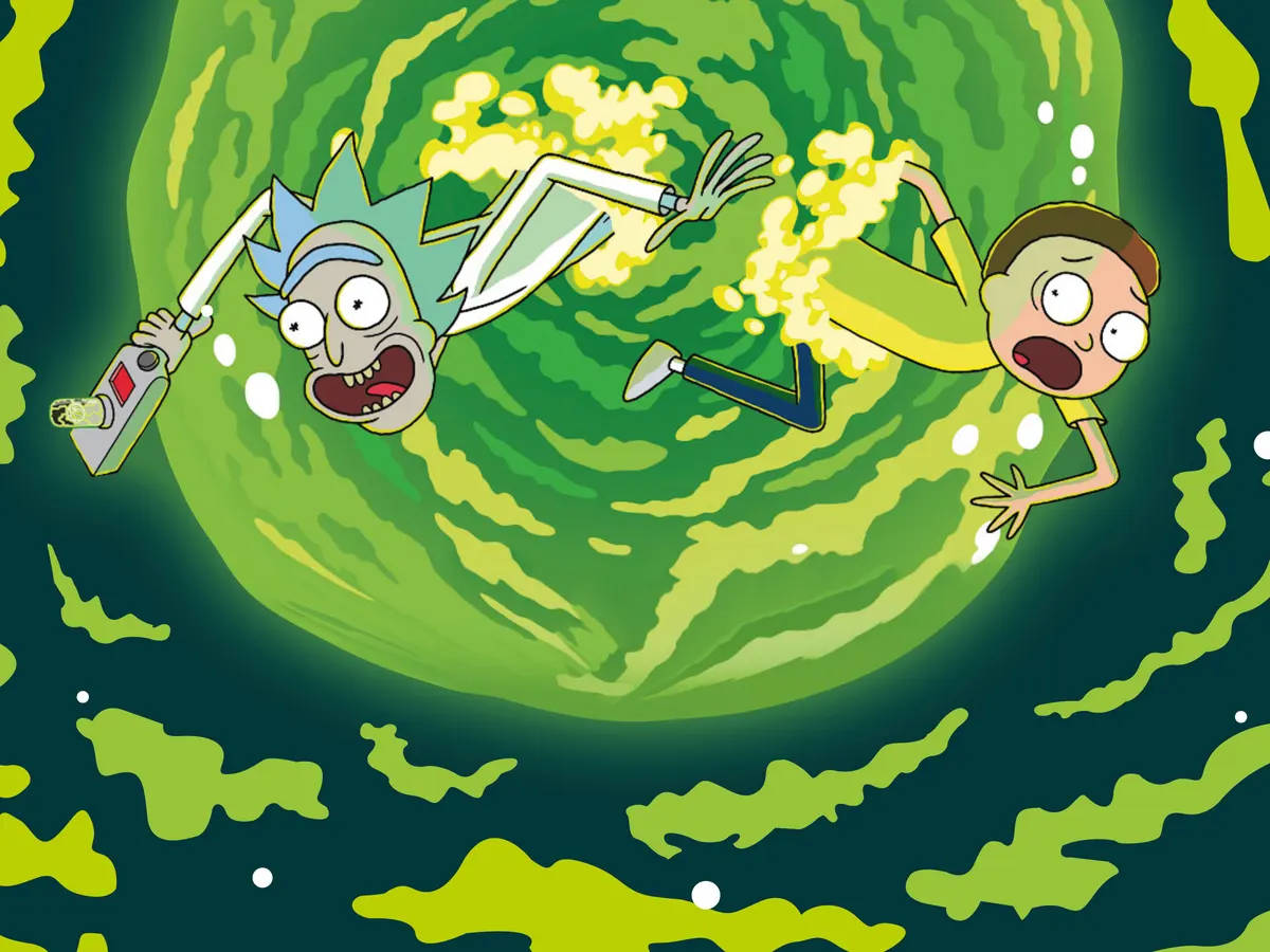 Join Rick And Morty And Enjoy A Cannabis-filled Adventure Wallpaper