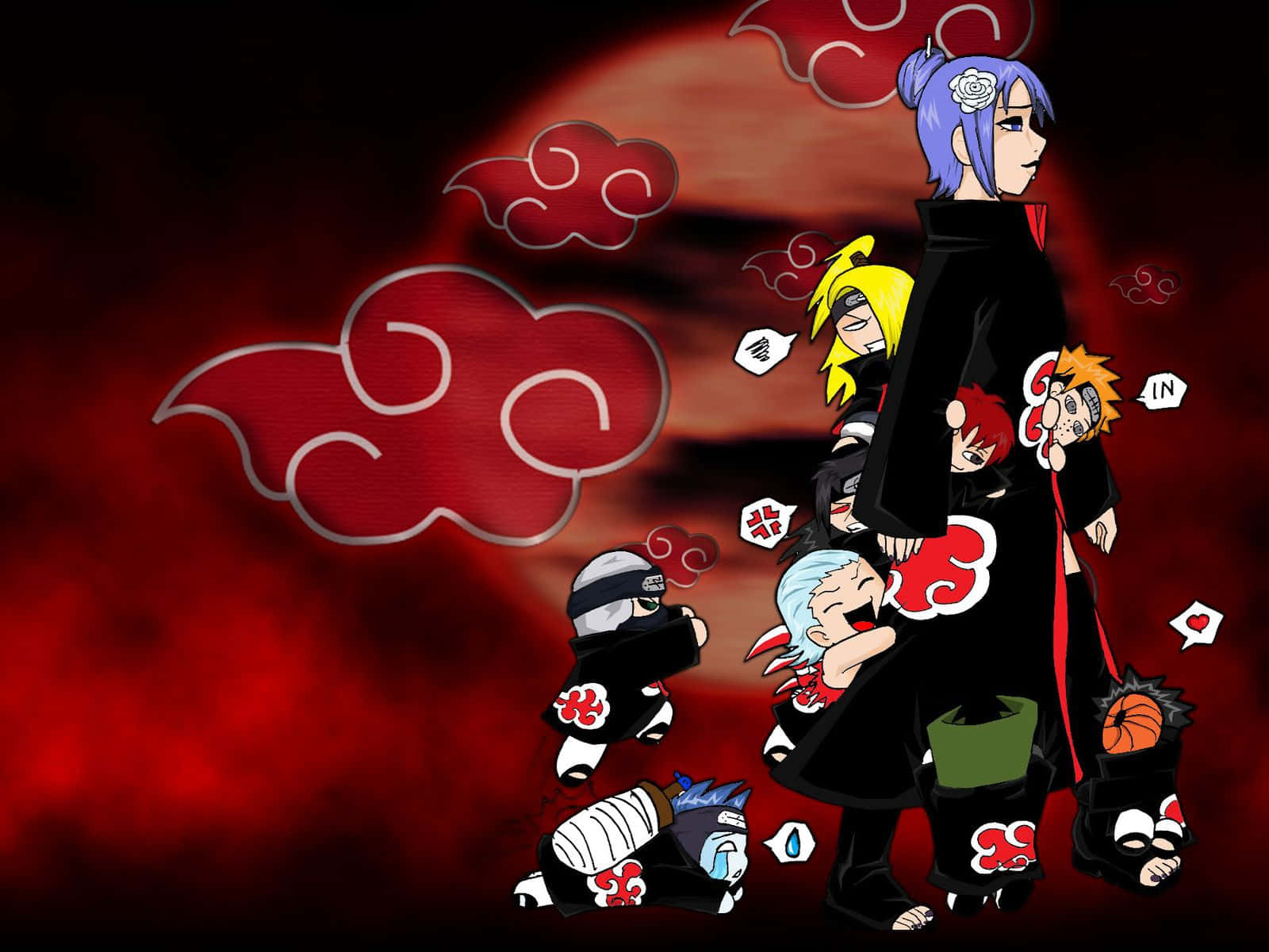 Join The Akatsuki Aesthetic, A Subculture Aimed To Celebrate Empowerment And Diversity Wallpaper