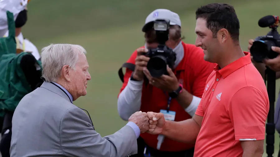 Jon Rahm Doing Fist Bump Wallpaper