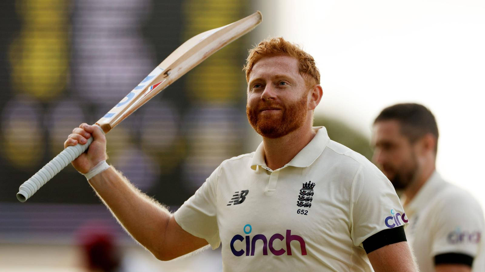 Jonny Bairstow With Cricket Bat Wallpaper