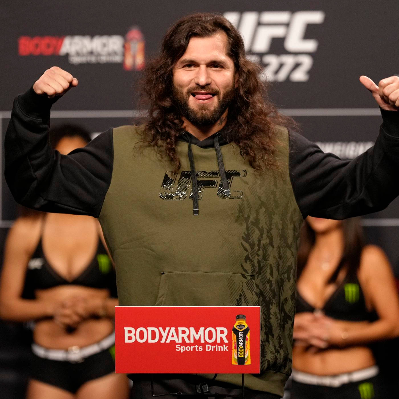 Jorge Masvidal In Hoodie Wallpaper