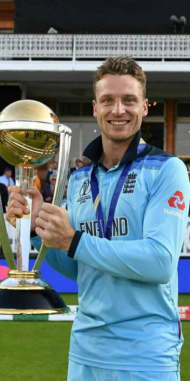 Jos Buttler Gold Trophy Wallpaper