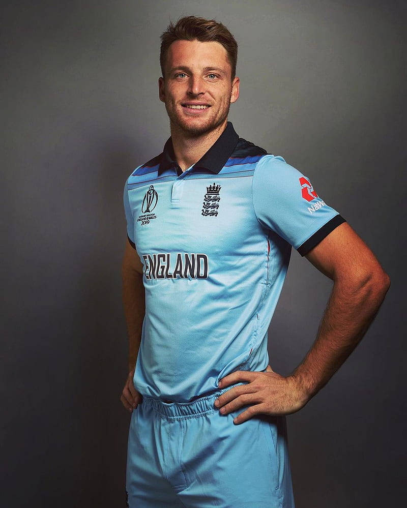 Jos Buttler In England Jersey Wallpaper