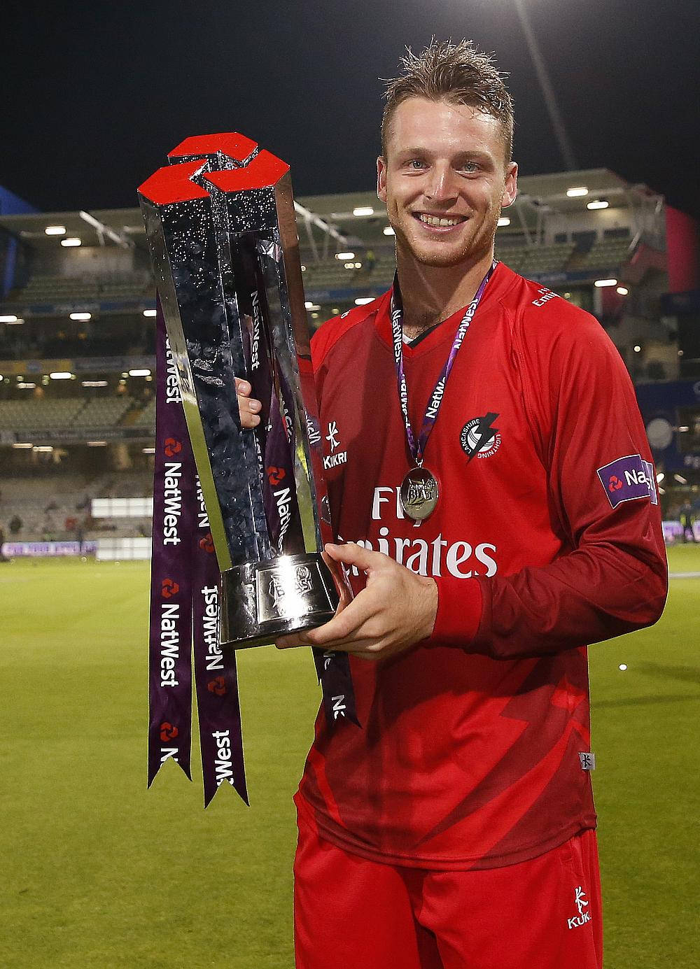 Jos Buttler Silver Trophy Wallpaper