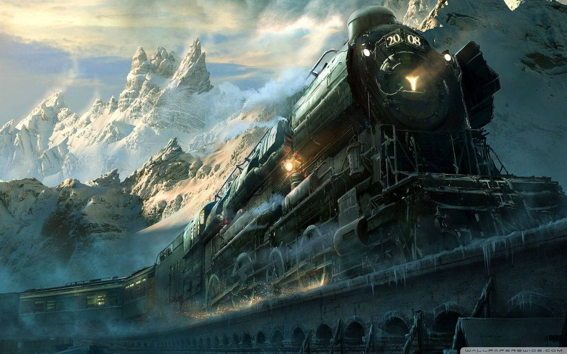 Journey Along The Tracks Of Your Fantastical Dreams Wallpaper