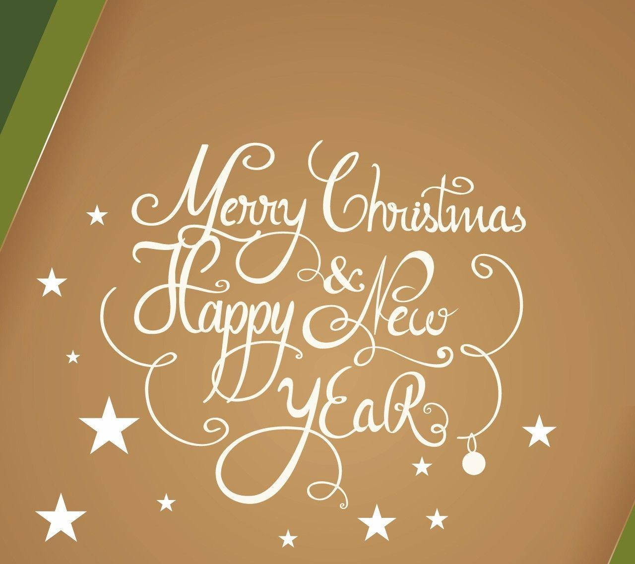 Joyful New Year Message On A Notebook Wallpaper