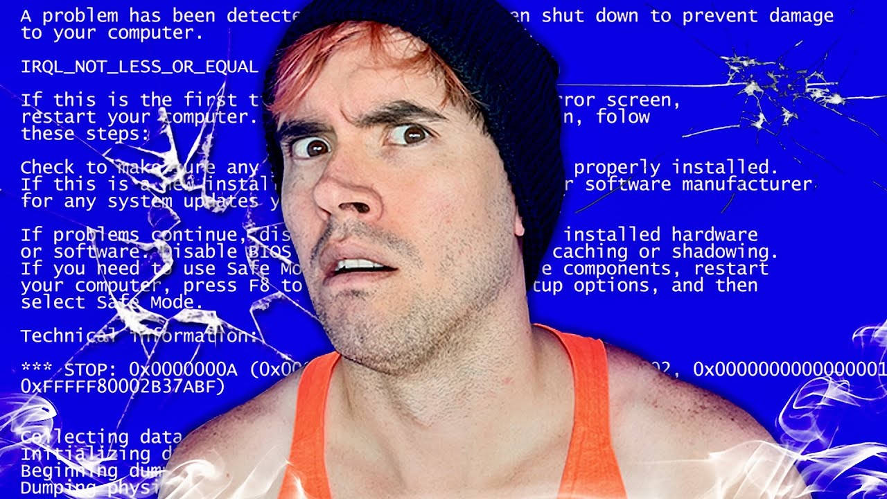 Juegagerman And Blue Screen Of Death Wallpaper