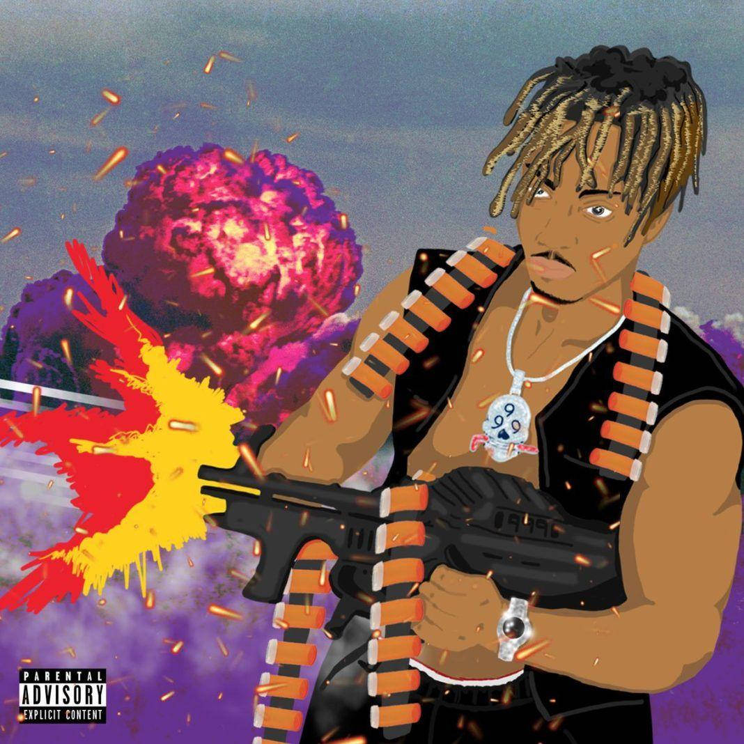 Juice Wrld Cartoon As Warrior Wallpaper