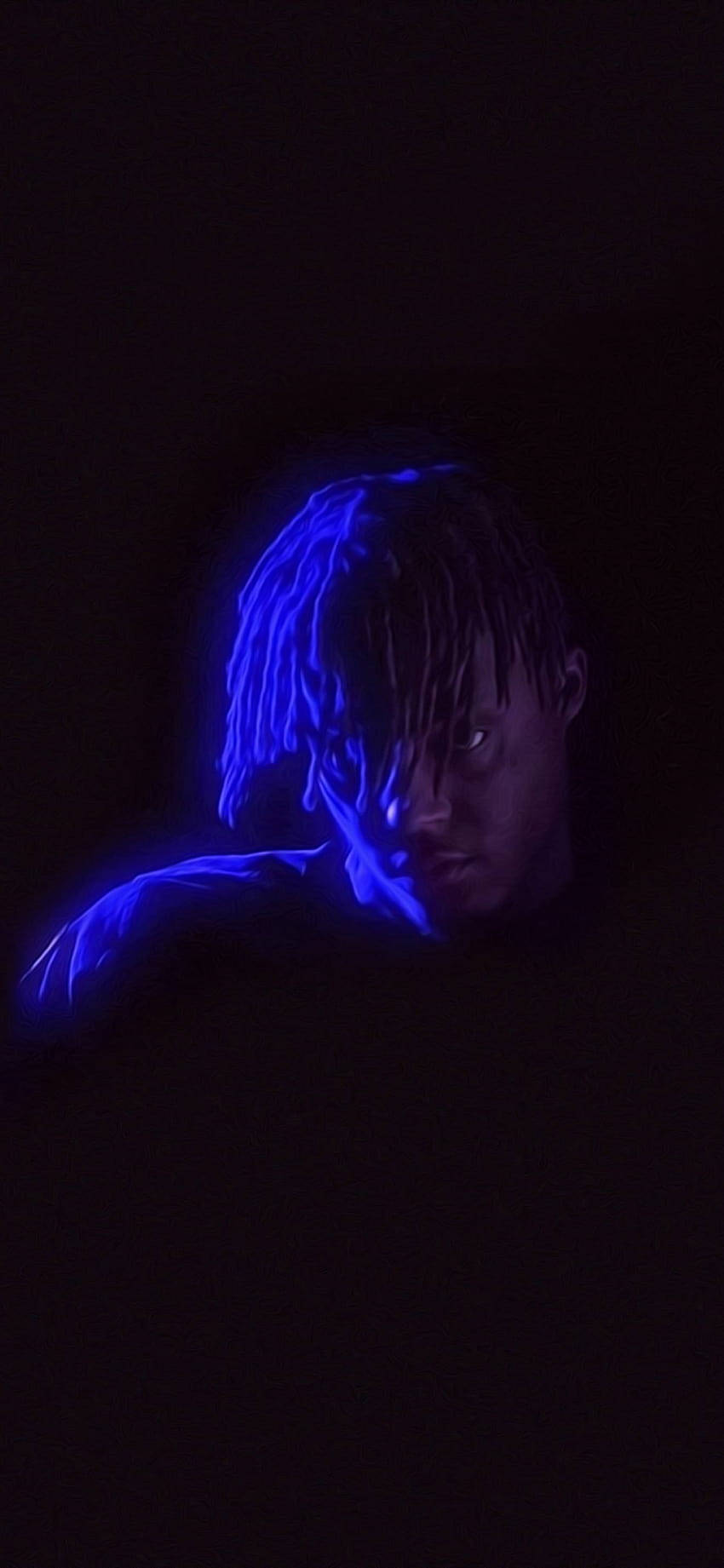 Juice Wrld In Darkness Phone Wallpaper