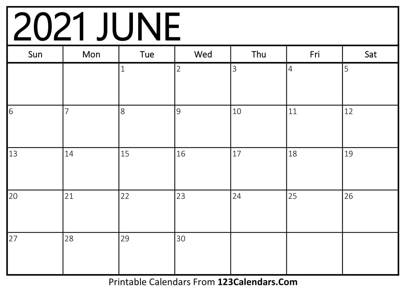 June 2021 Calendar With A Beach Background Wallpaper