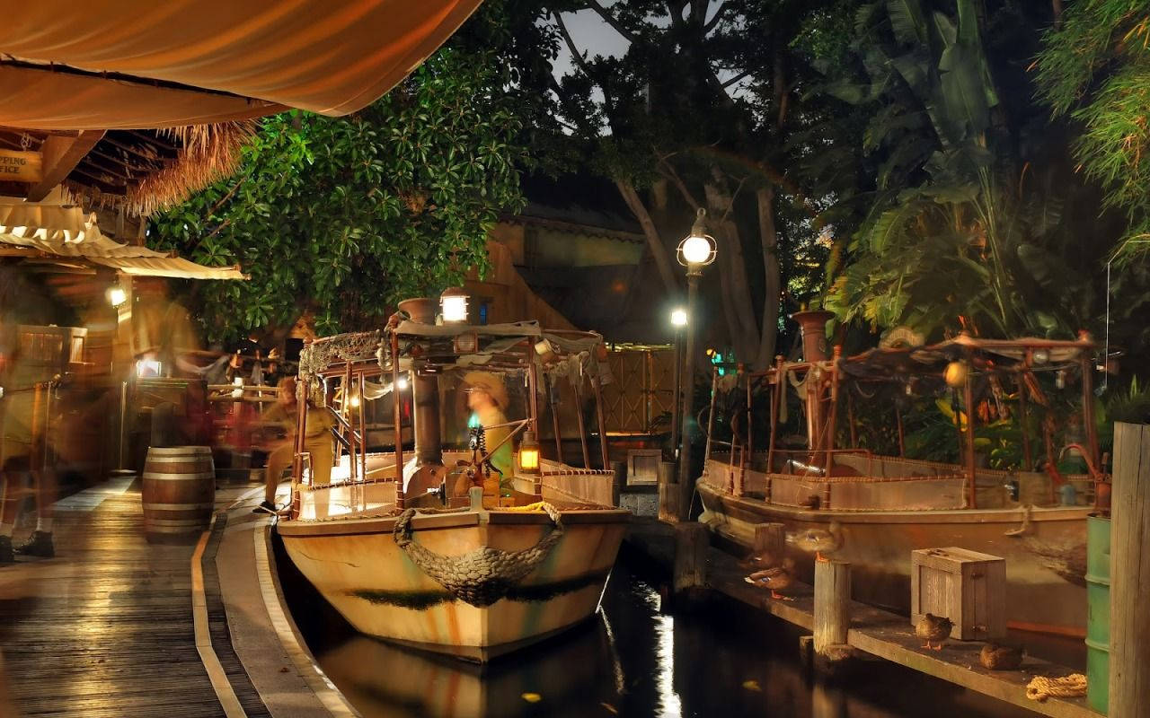 Jungle Cruise Riverboat Wallpaper