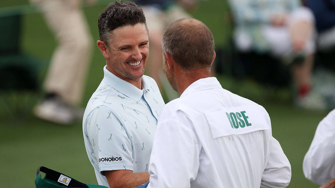 Justin Rose Smiling During A Handshake Wallpaper