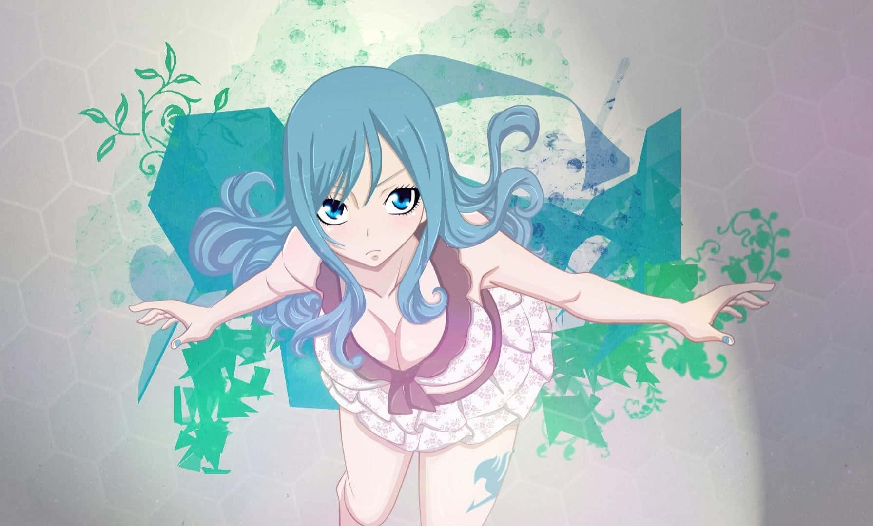 Juvia Lockser In A Powerful Display Of Magic Wallpaper