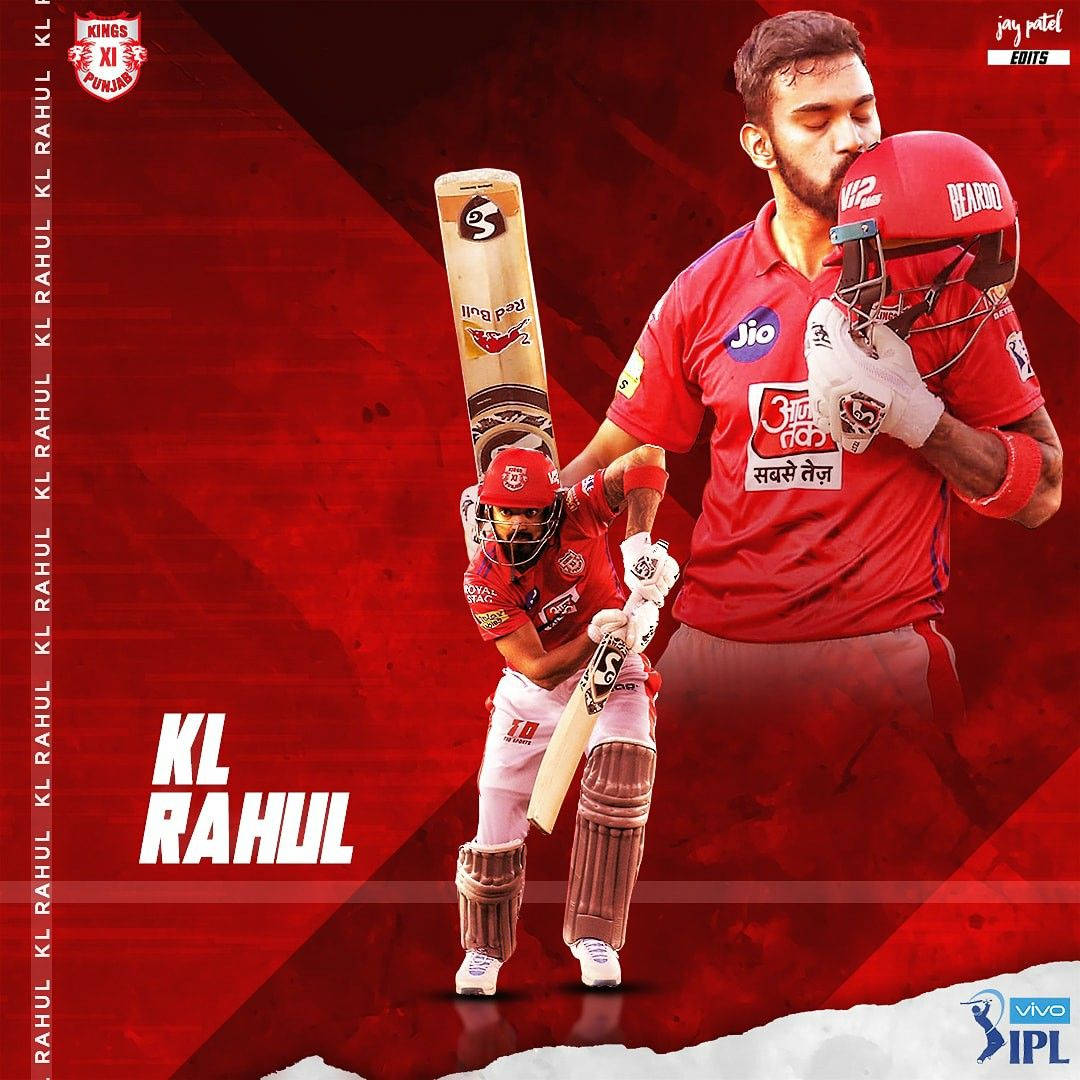 K.l Rahul In Action For Punjab Kings Wallpaper