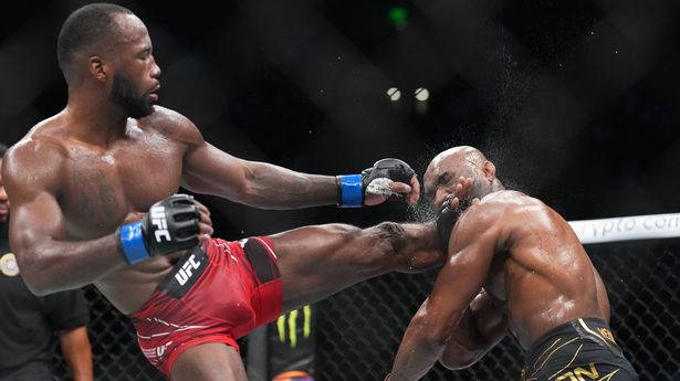 Kamaru Usman Head Kick Wallpaper