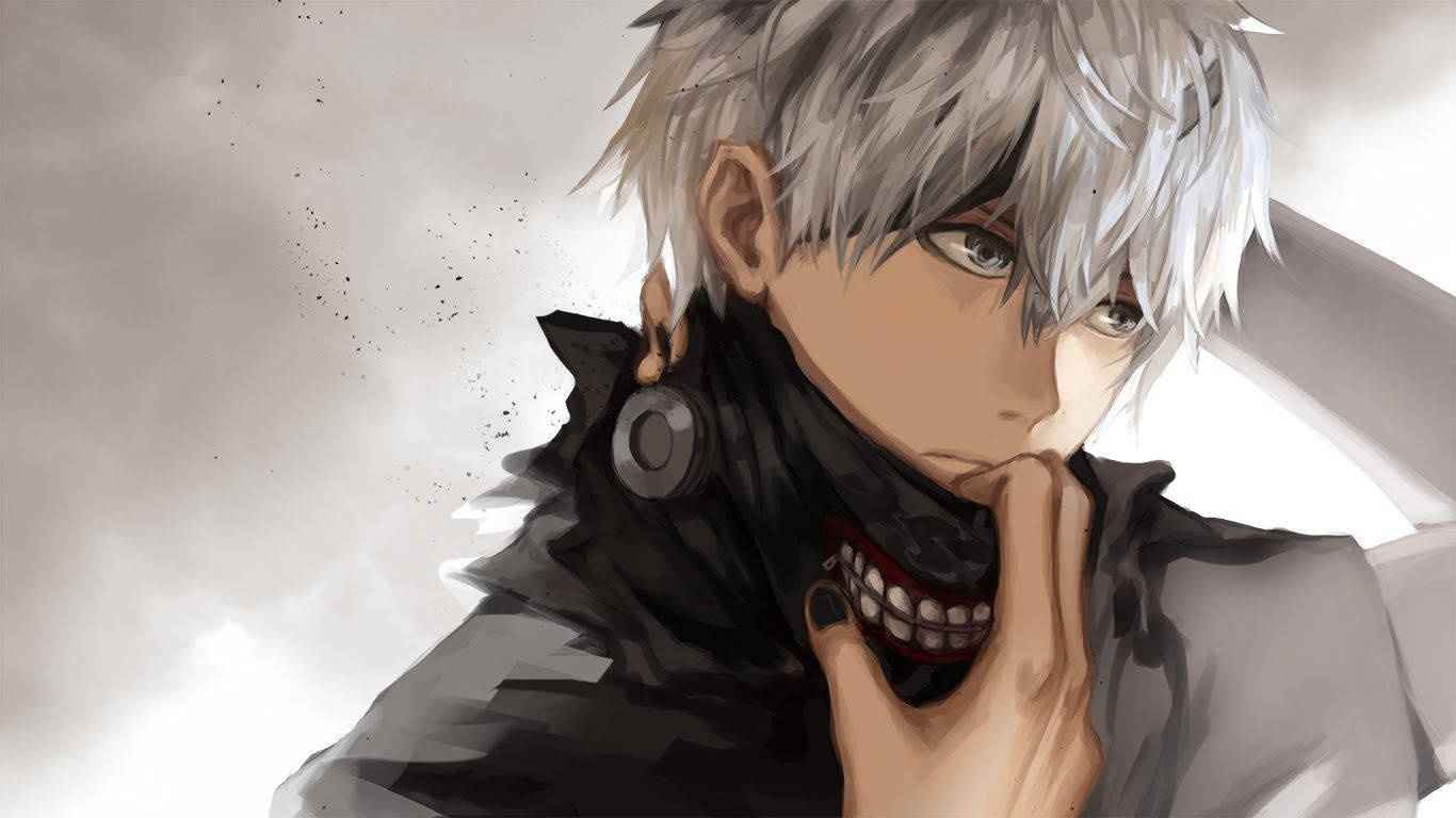 Kaneki With Mask Nightcore Wallpaper