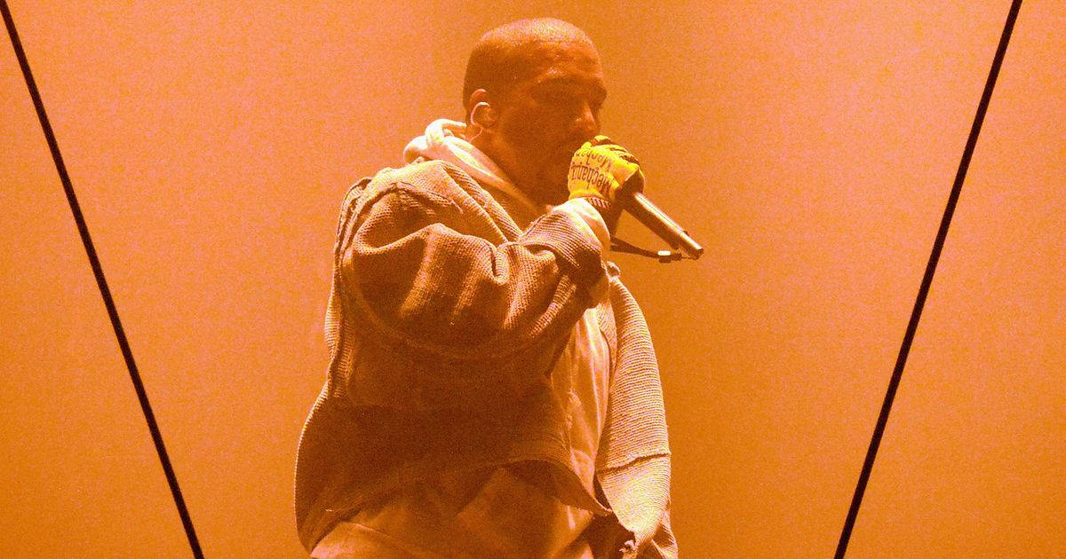 Kanye West Saint Pablo Orange Light Wallpaper