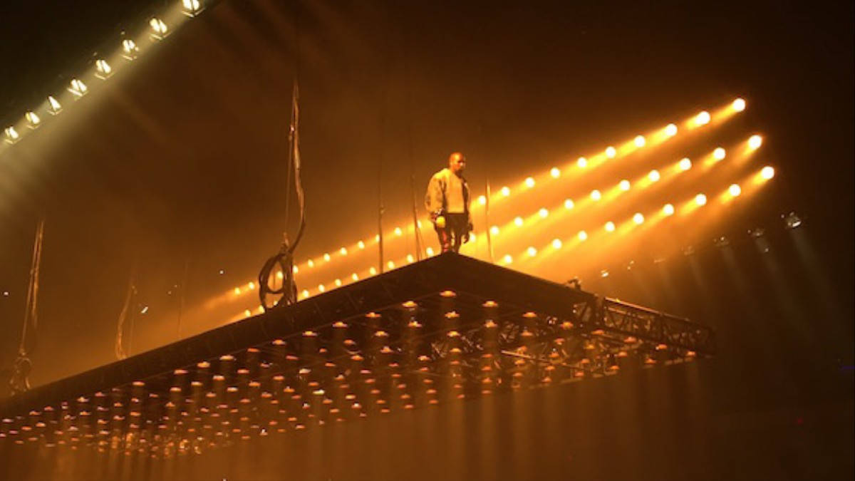 Kanye West Saint Pablo Yellow Lights Wallpaper