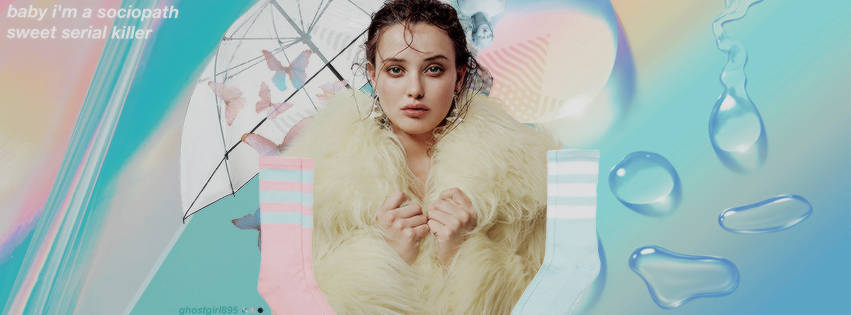 Katherine Langford Pastel Colors Wallpaper