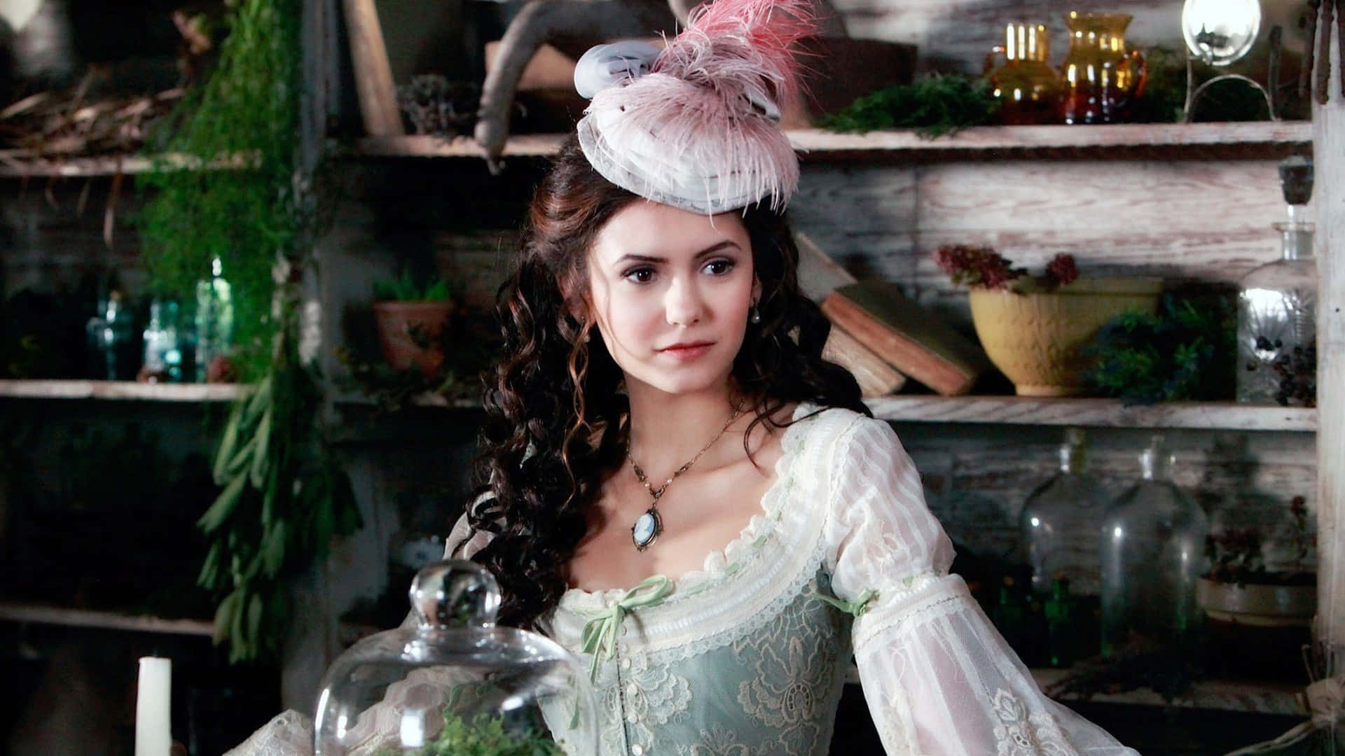 Katherine Pierce - The Seductive Survivor In Mystic Falls Wallpaper