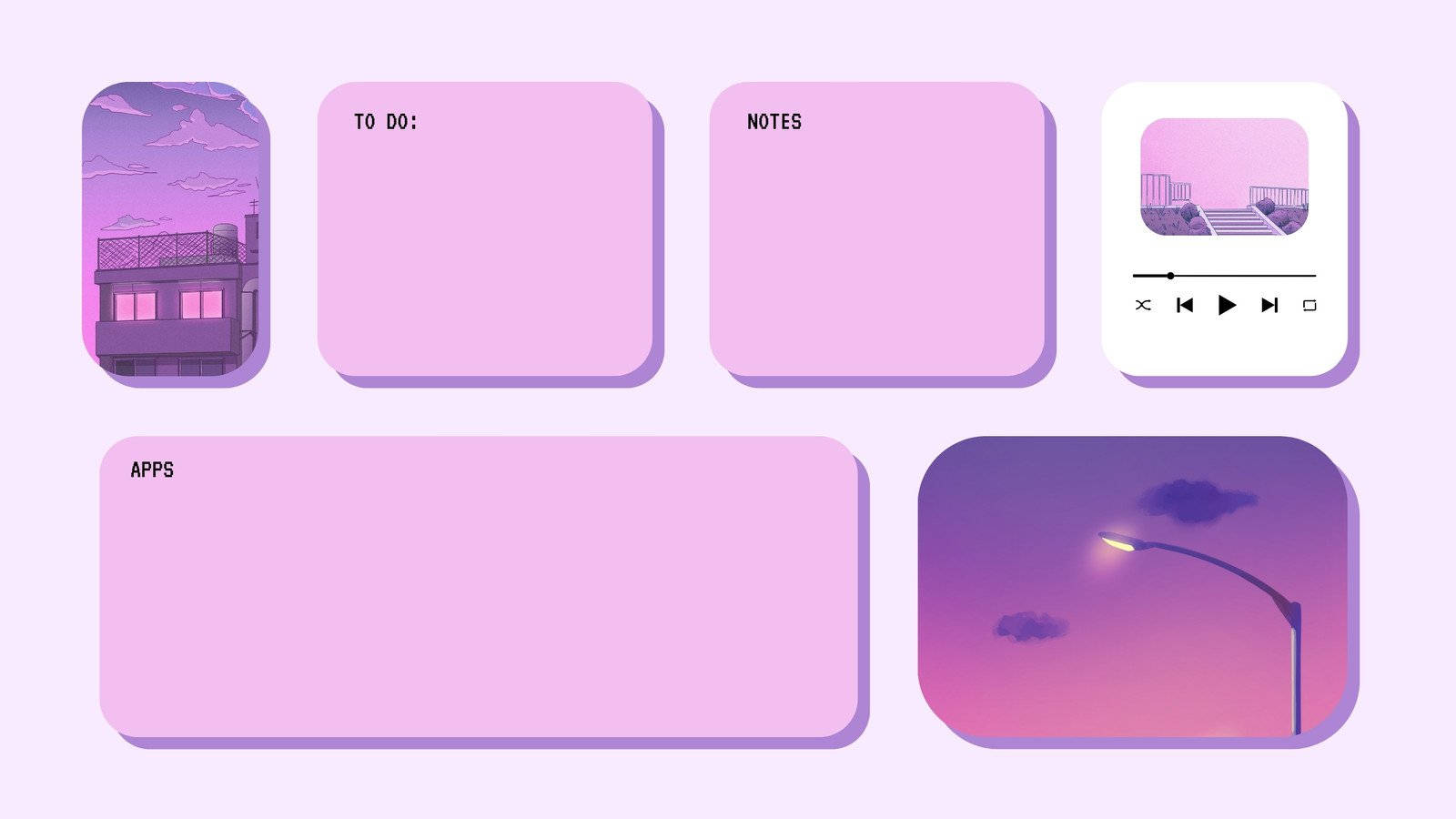 Kawaii Aesthetic Computer To Do List Wallpaper