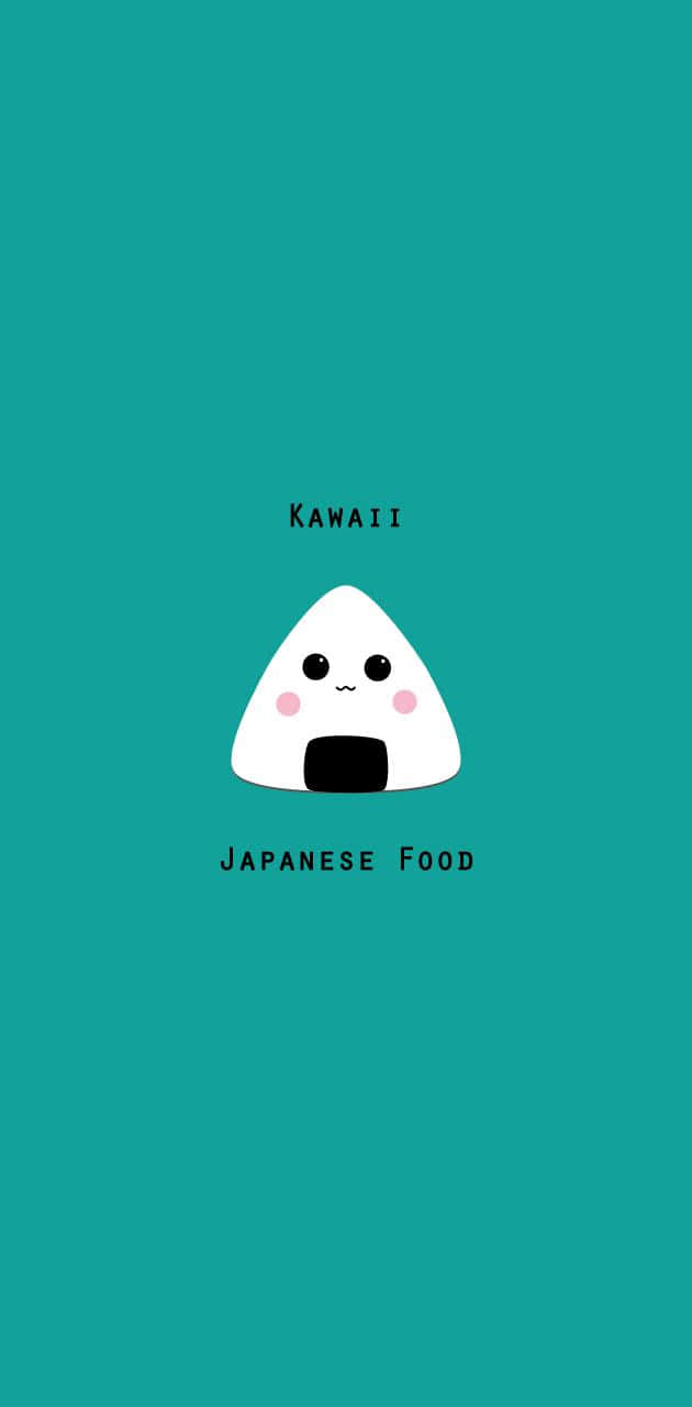 Kawaii Onigiri Graphic Wallpaper