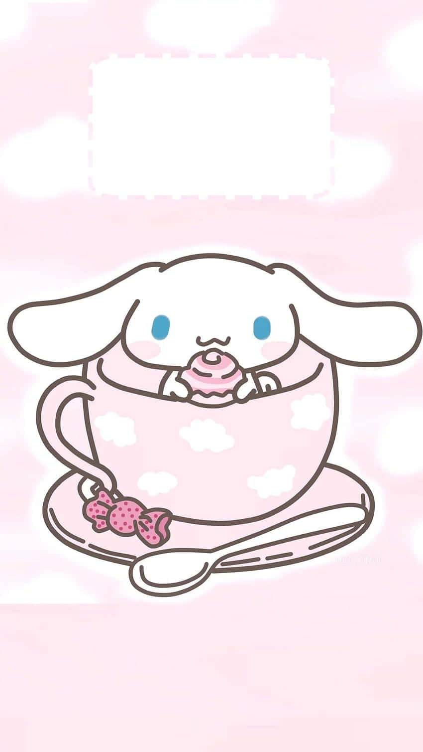 Kawaii Puppy In Teacup Wallpaper