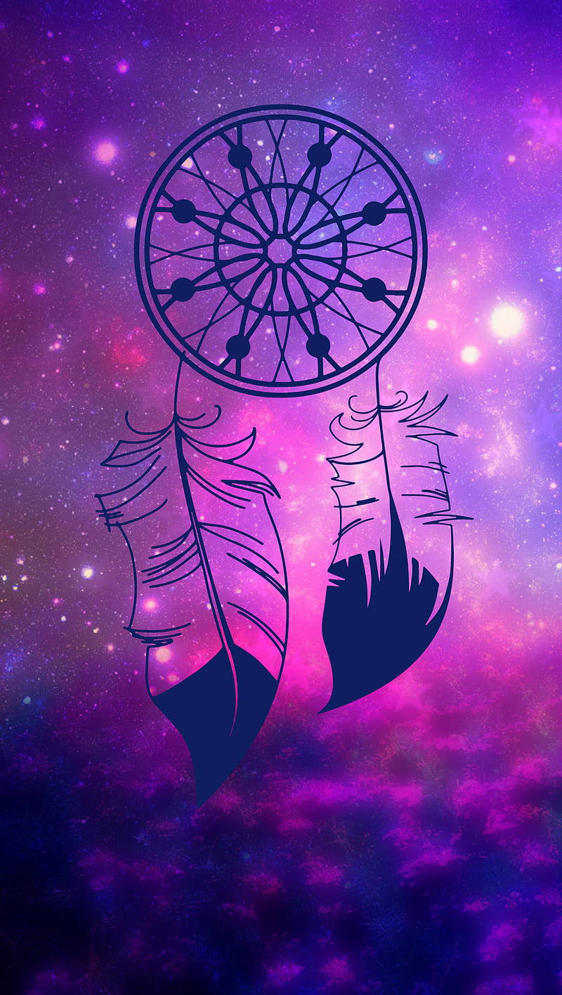 Kawaii Purple Dreamcatcher Wallpaper