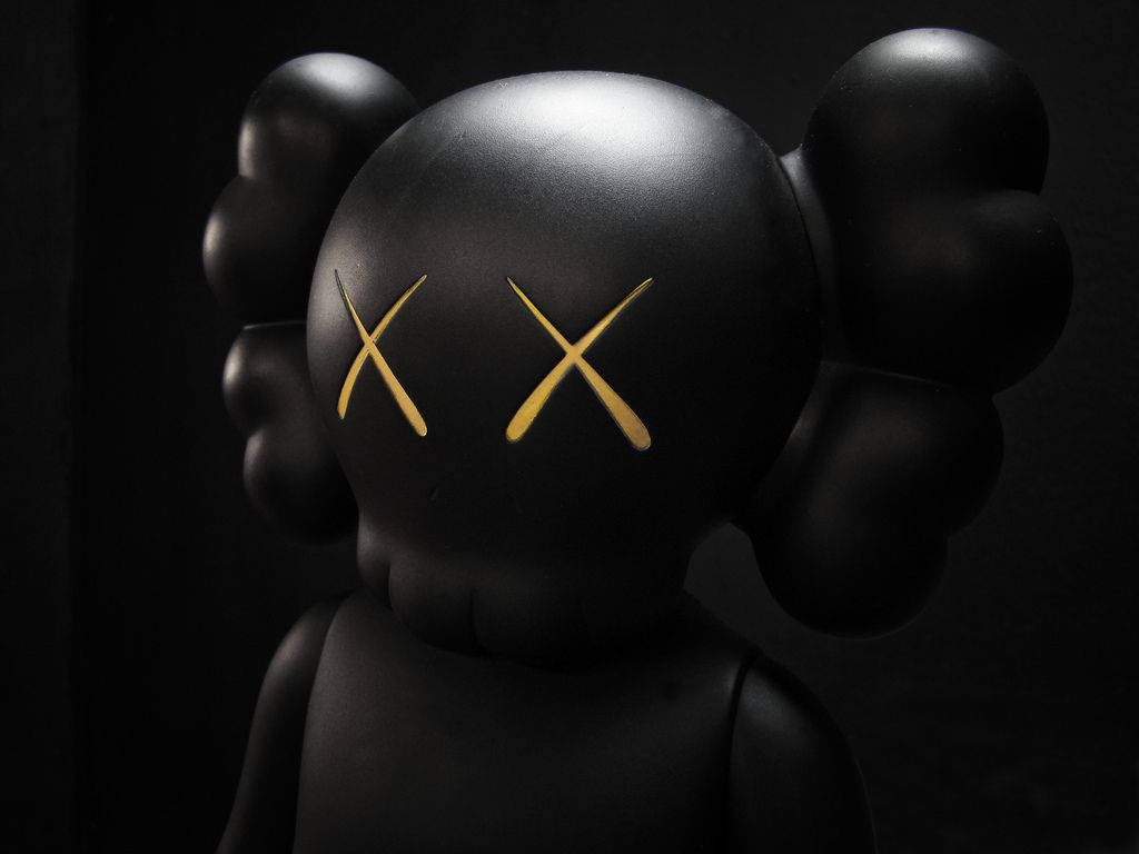 Kaws Companion Black Art Wallpaper