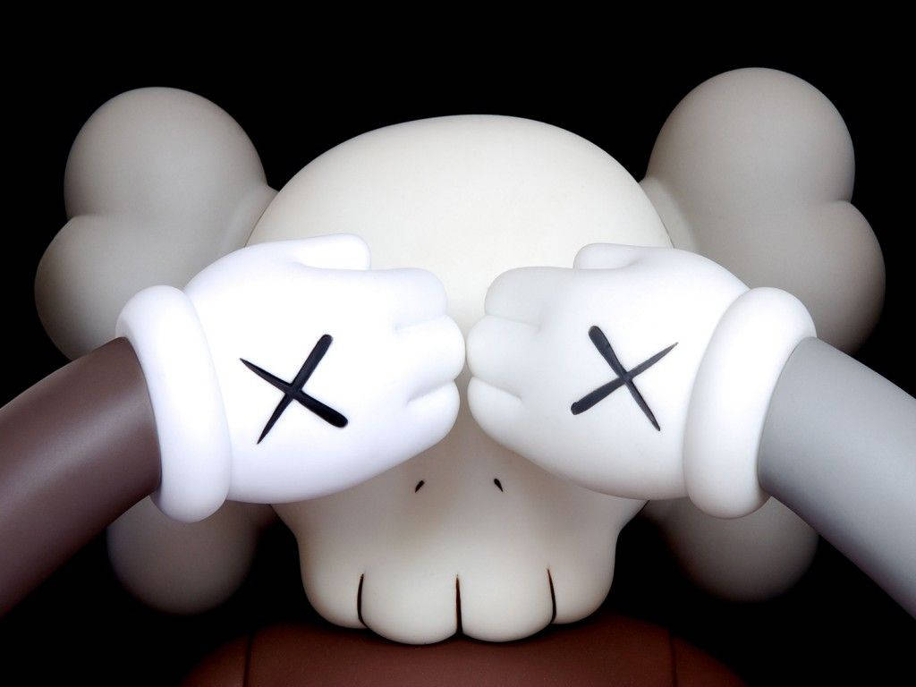 Kaws Companion Covers Eyes Wallpaper