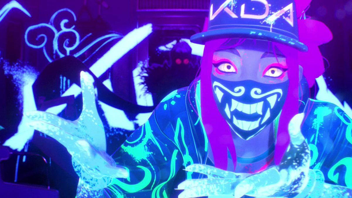 Kda Akali Skin Spot Lights Wallpaper