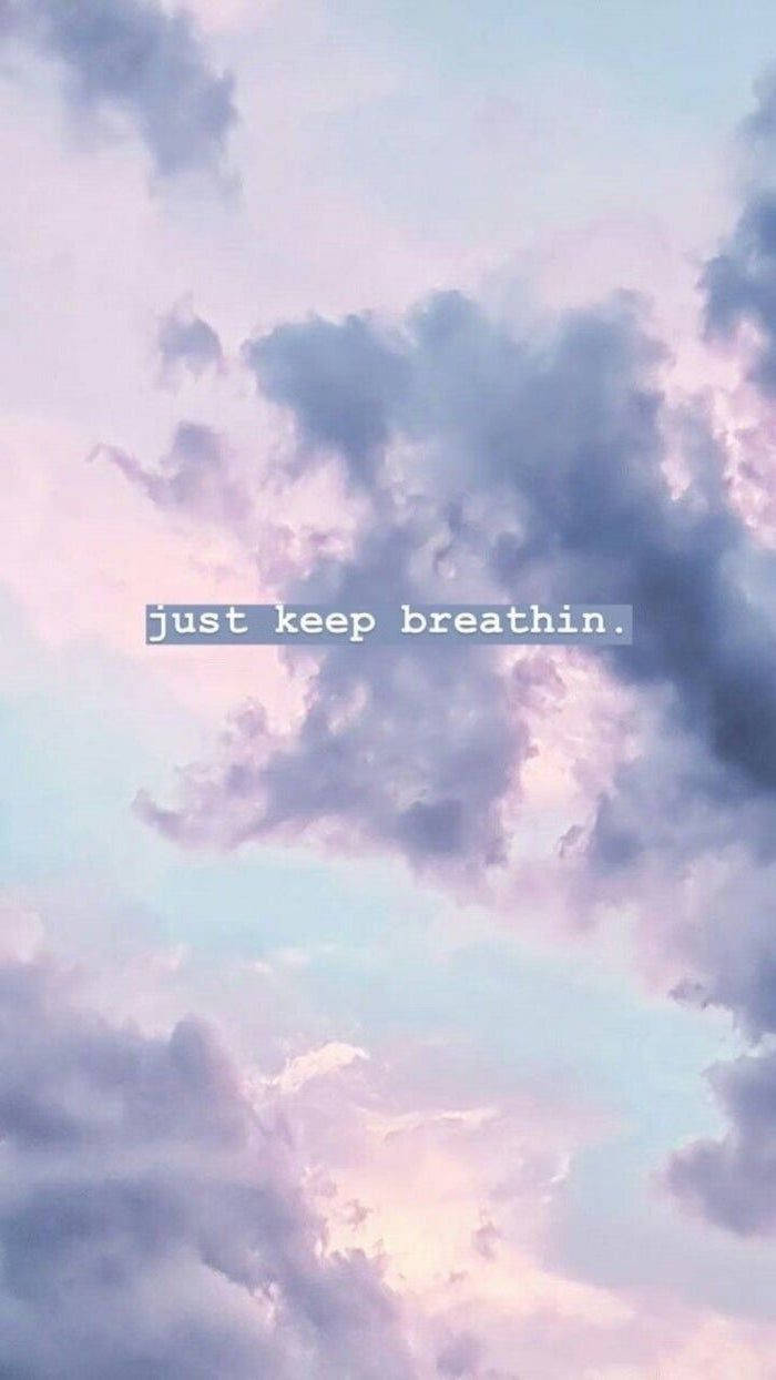 Keep Breathin Blue Sky Wallpaper