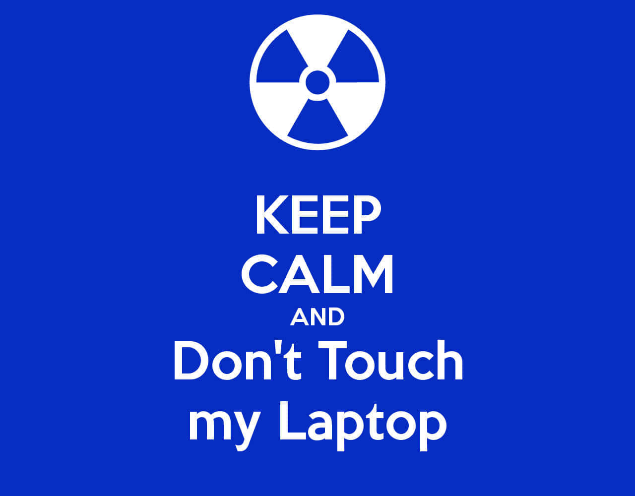 Keep Your Fingers Away From My Workspace! Wallpaper