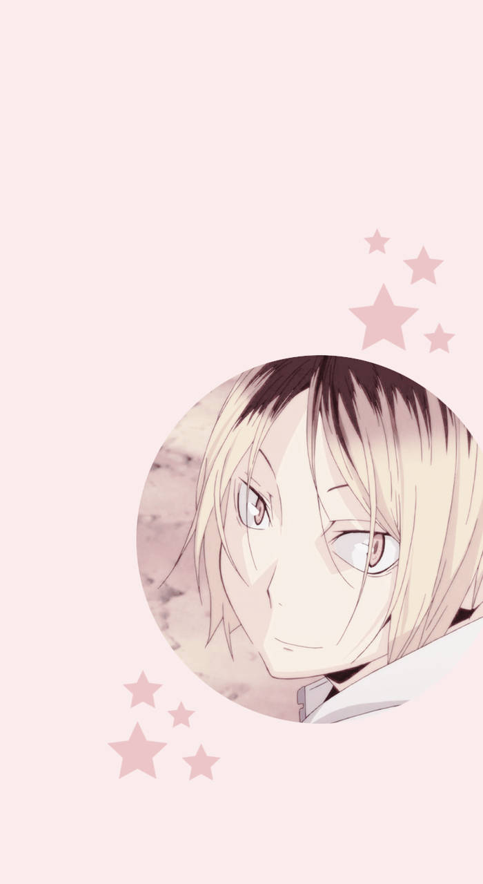 Kenma Kuzome Pink Star Portrait Wallpaper