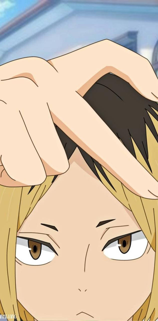 Kenma Making Half A Heart Wallpaper