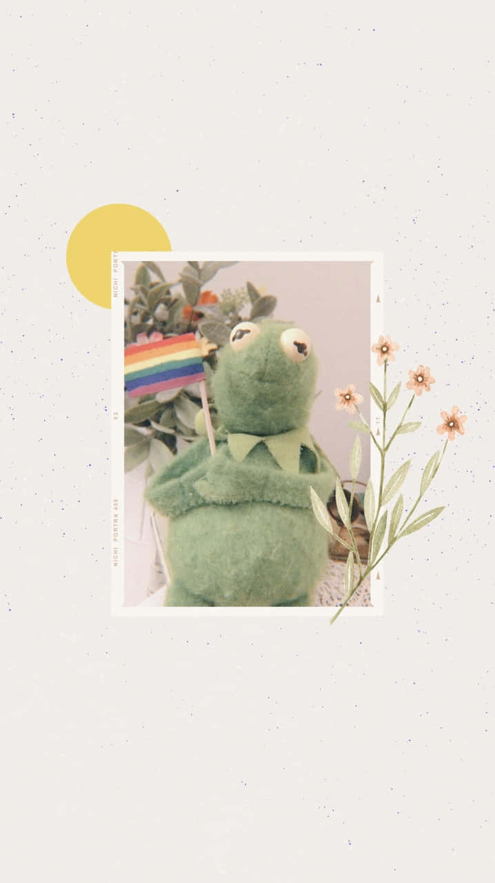 Kermit Artwork In An Aesthetic Style Wallpaper