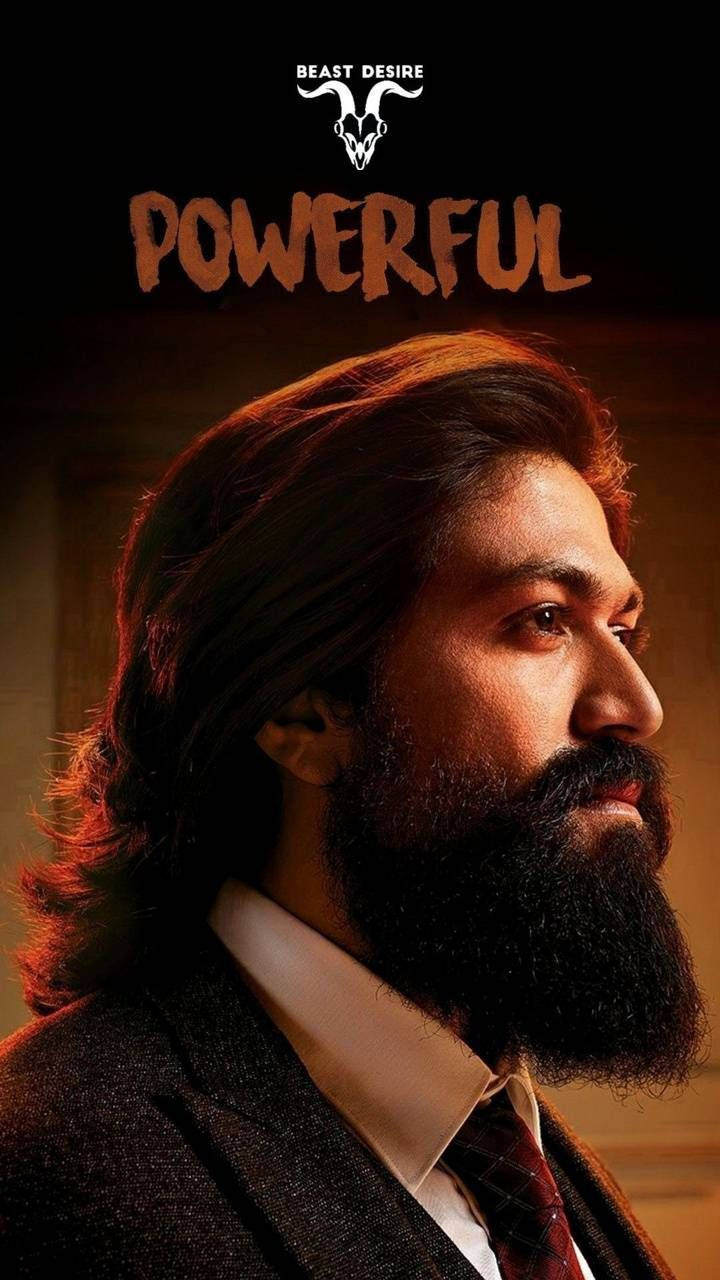 Kgf Rocky Bhai Side Profile Wallpaper