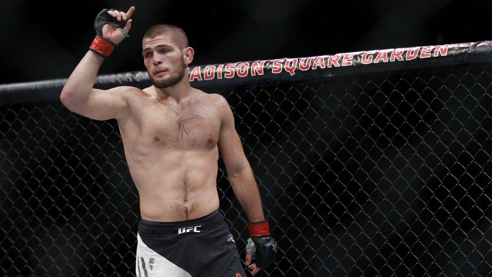 Khabib Nurmagomedov Number 1 Sign Wallpaper