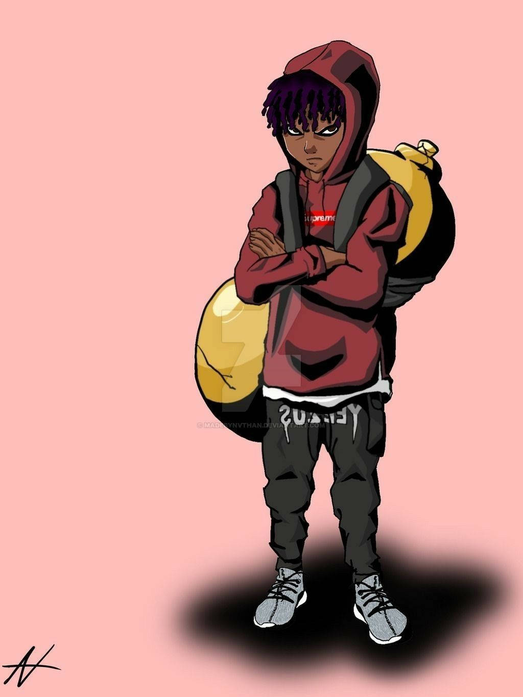 Kid Supreme Dope Cartoon Wallpaper