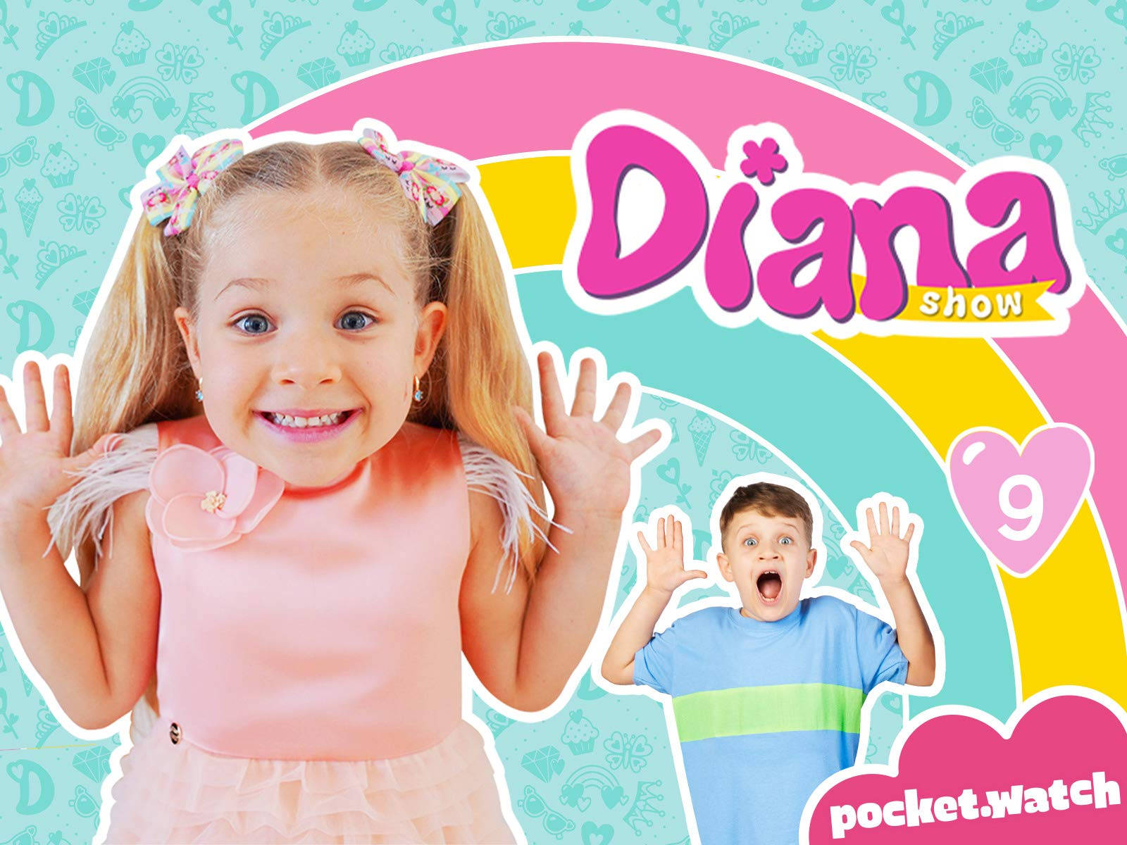 Kids Diana Show Hands Up Wallpaper