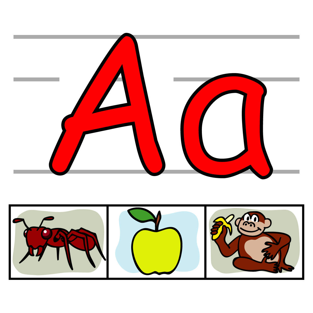 Kids Handwriting Alphabet Letter A Wallpaper