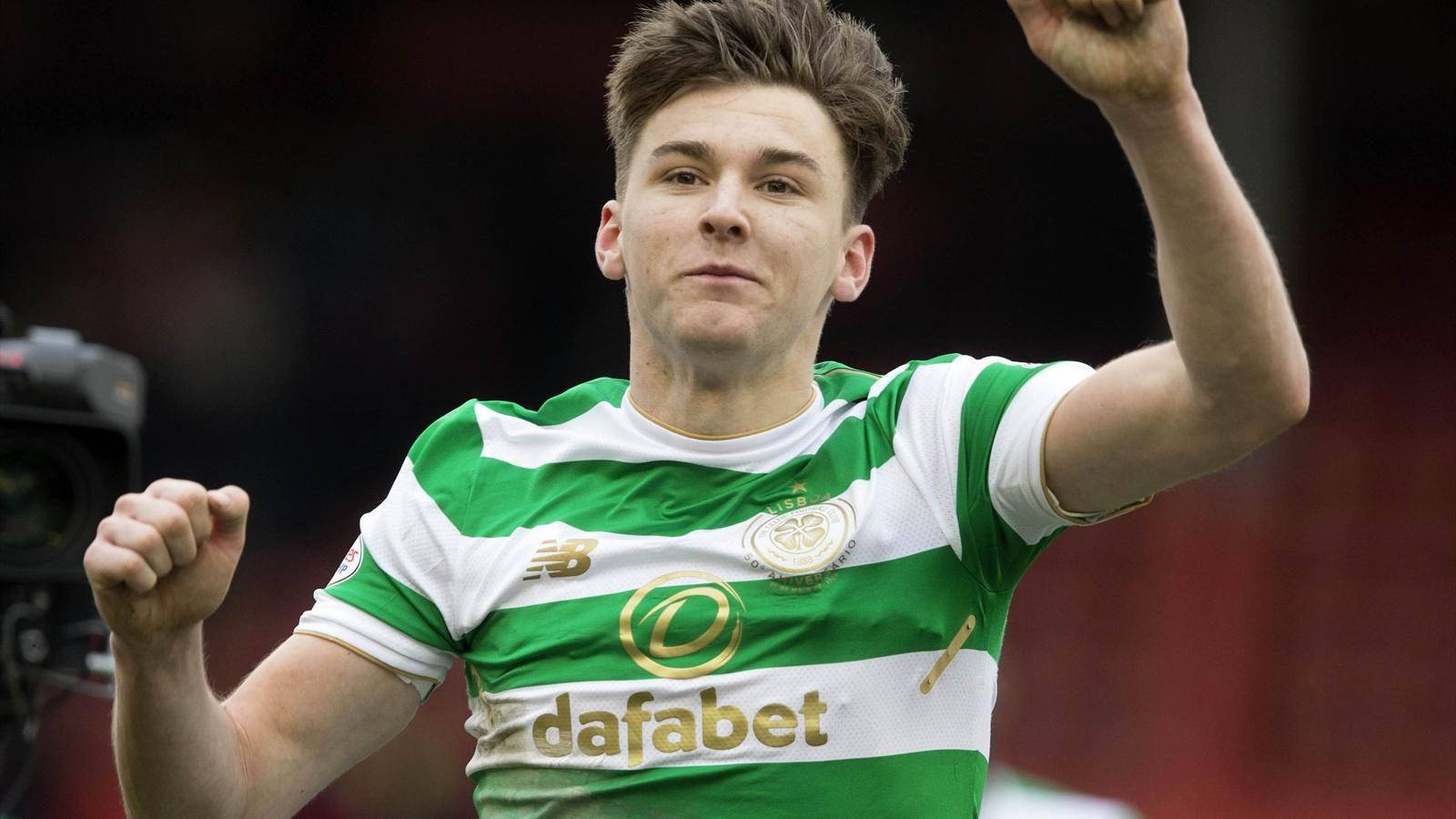 Kieran Tierney With Flying Hair Wallpaper