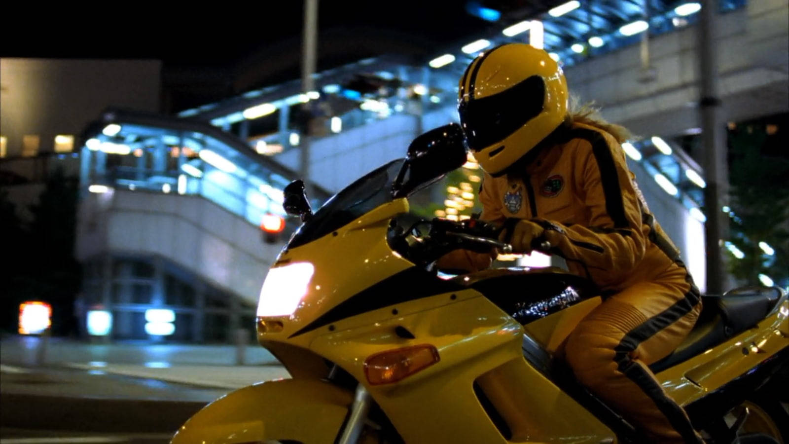 Kill Bill Yellow Motorcycle Wallpaper