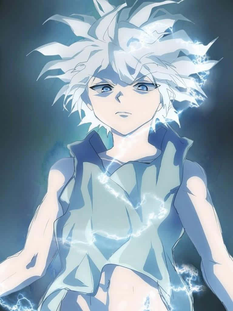 Killua Cute Electrified Wallpaper