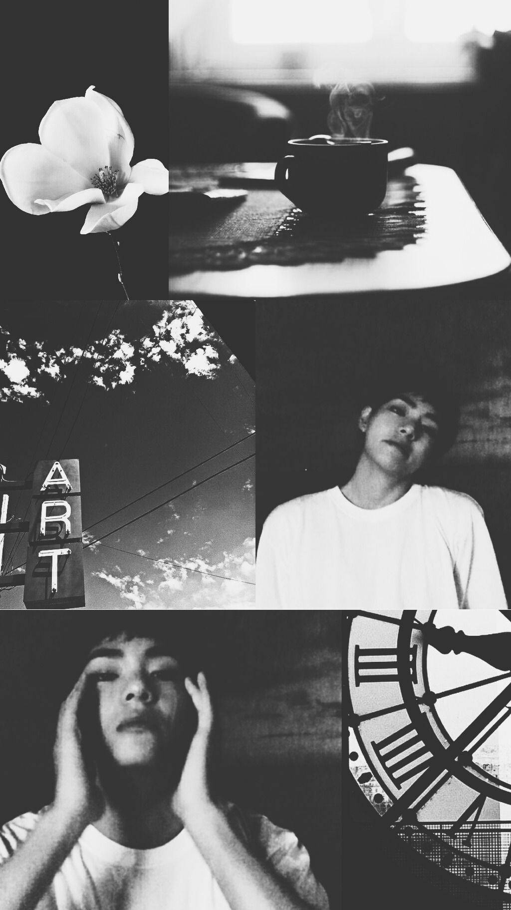 Kim Tae-hyung Aesthetic Dark Art Wallpaper