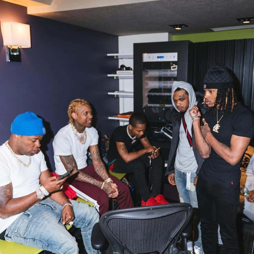 King Von Lil Durk Studio Session Wallpaper