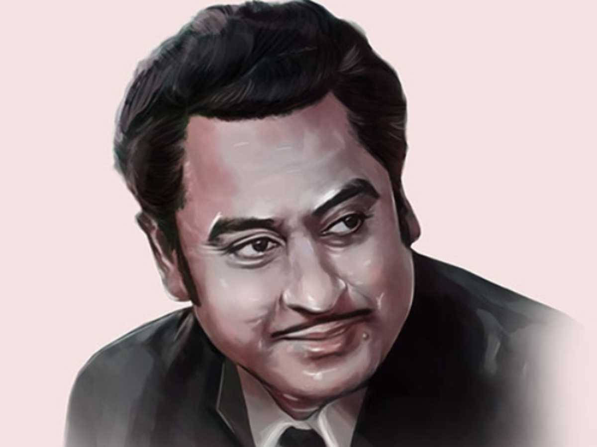 Kishore Kumar Pink Background Wallpaper