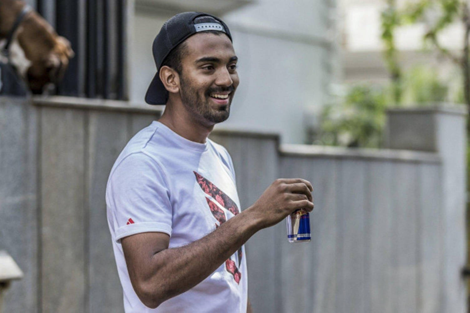 Kl Rahul Drinking Red Bull Wallpaper