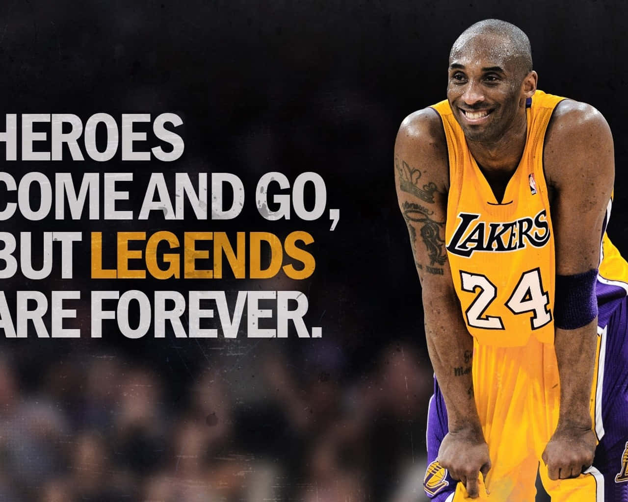 Kobe Bryant Basketball Legends Quote Wallpaper