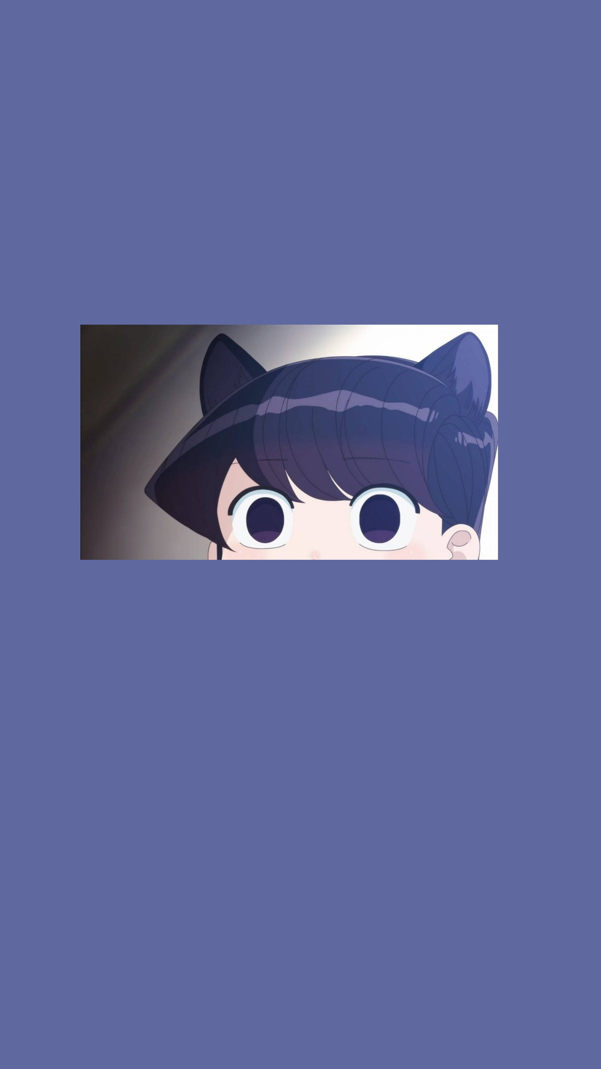 Komi San With Neko Ears Headband Wallpaper